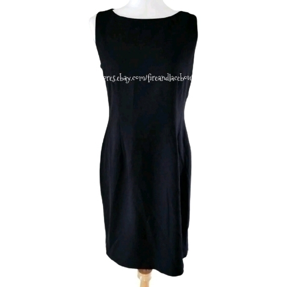 💥NWT💥 CALVIN KLEIN GOLD ZIP SIDE DRESS SZ M 10 - Picture 4 of 7